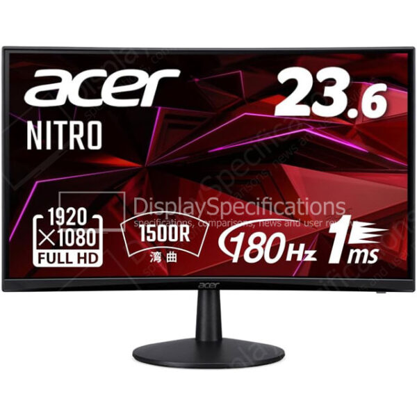 Acer ED240Q S3 23.6 Inch Full HD 1500R Curve VA LCD Monitor with Backlit LED